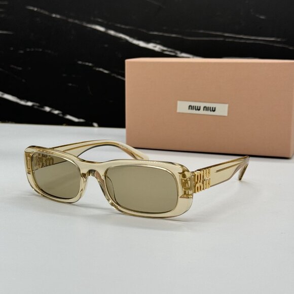 NEW MIU MIU WOMEN SQUARE SUNGLASSES MIU MIU MU08ZS 11T40F EYEWEAR MU 08ZS